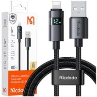 mcdodo kabel z wyświetlaczem usb lightning 36w 1m do iphone x 11 12
