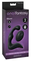 anal fantasy flexi-wave wibrator prostaty z pilotem, silikonowy, 14,2 cm