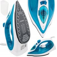ŻELAZKO PAROWE Z CERAMICZNĄ STOPĄ WYRZUT PARY 2200W