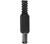 Wtyk dc 2.1/5.5mm lutowany zasilający krótki