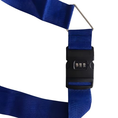 PAS DO WALIZKI ZABEZPIECZAJĄCY SPINAJĄCY BAGAŻ PODWÓJNY Z SZYFREM NIEBIESKI na Arena.pl