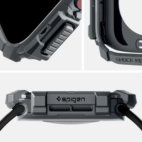 spigen rugged armor apple watch 10 (46 mm) dark grey na Arena.pl