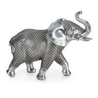 Figurka dekoracyjna słoń EVAN 30X13X26 srebrna