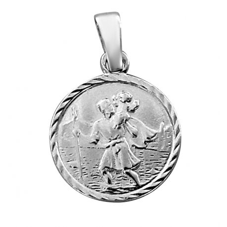 SREBRNY MEDALIK ŚWIĘTY KRZYSZTOF SREBRO PRÓBY 925 GRAWER GRATIS! zdjęcie 1