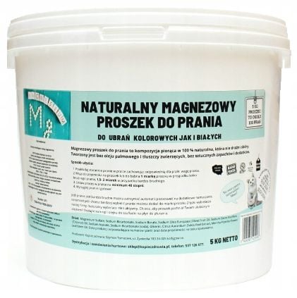 PROSZEK do prania MAGNEZOWY naturalny skład bio ekologiczny dla wegan 5kg na Arena.pl