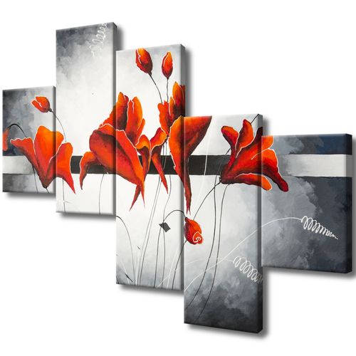 Obraz Płótno 100X75 Pąki Czerwonych Maków na Arena.pl