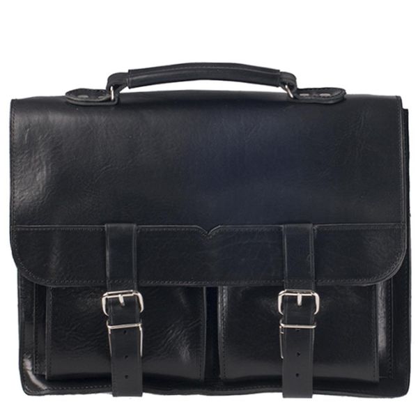 Teczka skórzana KEMER B 904/JUCHT Czarna zdjęcie 1