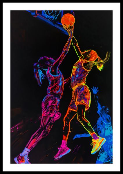Plakat 40x60cm Mecz W Kosza zdjęcie 3