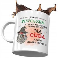 Kubek Dla Piwosza Na Cuda Trzeba Chwilę Poczekać Z Nadrukiem Ze Zdjęciem