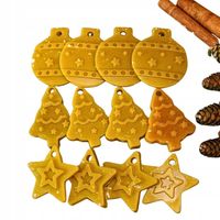Zawieszki Bombki na choinkę zapachowe naturalne z wosku pszczelego 12 szt