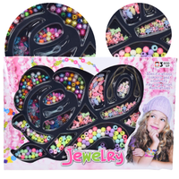 KREATYWNY ZESTAW DO ROBIENIA BIŻUTERII BRANSOLETEK KORALIKI LITERKI PREZENT