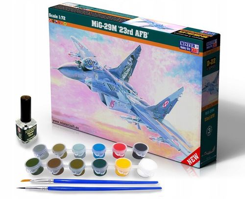 MIG-29M MODEL SAMOLOTU DO SKLEJANIA + FARBY I KLEJ na Arena.pl