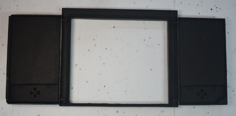 DRZWI A11 - 52X62 CM + TERMOMETR 0-500°C DRZWICZKI KOMINKOWE ŻELIWNE zdjęcie 2