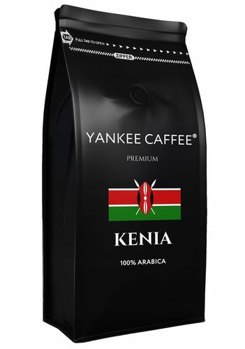 Kawa ziarnista 1kg 100% Arabica świeżo palona Kenia - Do ekspresu na Arena.pl