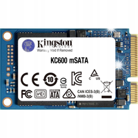 Dysk SSD Kingston KC600 256GB mSATA 1,8" (550/500 MB/s) NAND 3D TLC