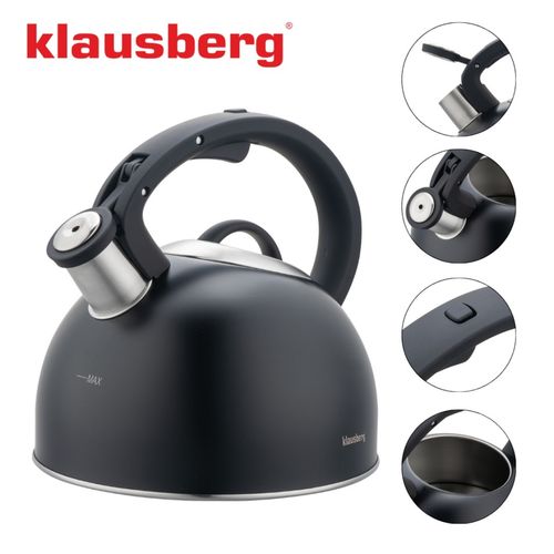 czajnik stalowy z gwizdkiem 2,5l klausberg kb-7911 na Arena.pl