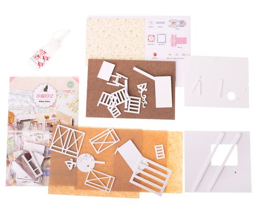 Domek Dla Lalek Drewniany Retro Model Diy 3013 Led 13Cm na Arena.pl