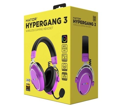 Słuchawki HATOR Hypergang 3 Wireless (fioletowe) na Arena.pl