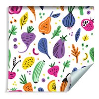 Tapeta Do Kuchni - Kolorowe Warzywa i Owoce