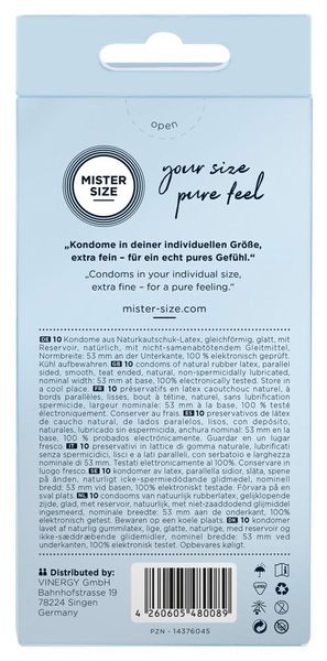 Mister Size 53Mm Pack Of 10 zdjęcie 3