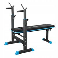 Ławka treningowa ławeczka do ćwiczeń regulowana prosta skos stojaki