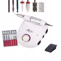 FREZARKA DO PAZNOKCI MANICURE PEDICURE PROFESJONALNA ZESTAW FREZÓW MOC 65W