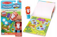 Sticker WOW Stempelki z naklejkami tygrys zestaw 300 szt naklejek książka