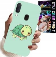 ETUI DO SAMSUNG GALAXY A40 - SŁODKIE ŻÓŁWKI WZORY DLA DZIECI + SZKŁO