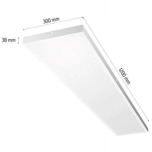 Plafon prostokątny Interlook 120 x 30 cm biały na Arena.pl