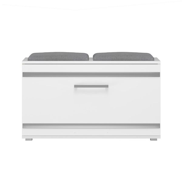 SZAFKA NA BUTY SIEDZISKO SCHOWEK OPAL BIEL MAT zdjęcie 3