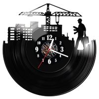 Zegar ścienny z płyty winylowej Budowa 608.14