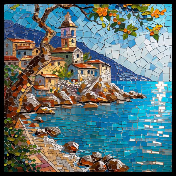 Plakat 40x40cm Mozaikowa Układanka zdjęcie 2