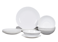 ZESTAW TALERZY OBIADOWYCH SERWIS OBIADOWY 6/18 EL CARBO BIAŁY