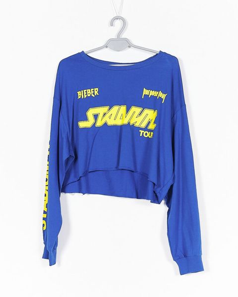 BLUZKA DAMSKIE GRANATOWA Z NADRUKIEM H&M R. XS zdjęcie 1