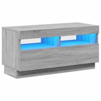 Szafka pod TV z oświetleniem LED, szary dąb sonoma, 80x35x40 cm