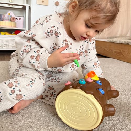 WOOPIE Magnetyczna Gra Zręcznościowa Złap Robaczka 2 Dzięcioły + 10 Robaczków na Arena.pl