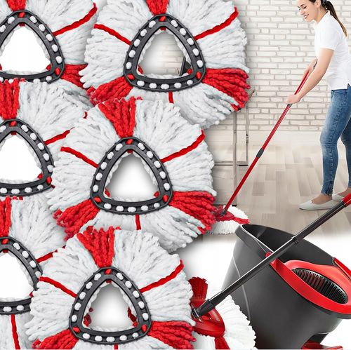 6 X WKŁAD DO MOPA VILEDA EASY WRING CLEAN TURBO OBROTOWEGO ULTRA CHŁONNE na Arena.pl