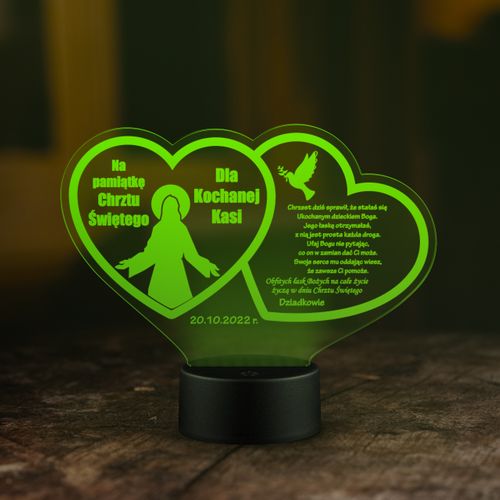 Statuetka LED CHRZEST CHRZCINY Upominek RAMKA LED na Arena.pl