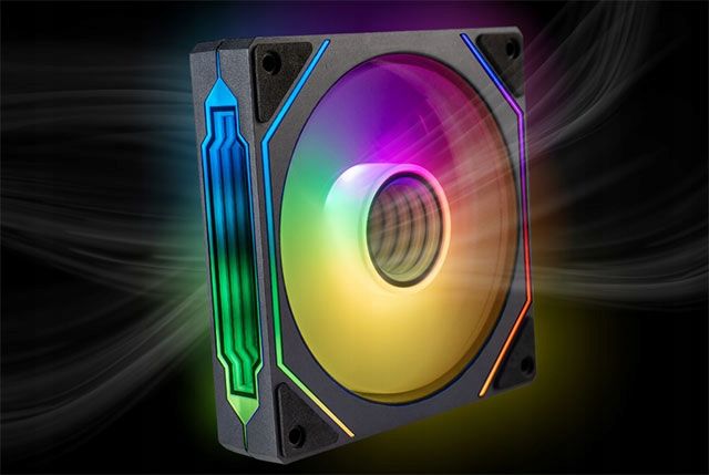 Wentylator RGB Dual LED RING INFINITY MIRROR RAINBOW V3 12cm Molex zdjęcie 3