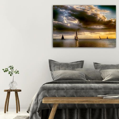 Deco Panel, Żaglówki na morzu 120x80 na Arena.pl
