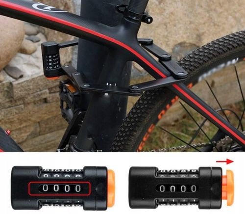 ZAPIĘCIE ROWEROWE DO ROWERU SKŁADANE BLOKADA SZYFR UTWARDZANA STAL na Arena.pl