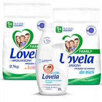 2X Lovela Zestaw Hipoalergiczny Proszek do prania 2x2.1kg +Płyn do płukania
