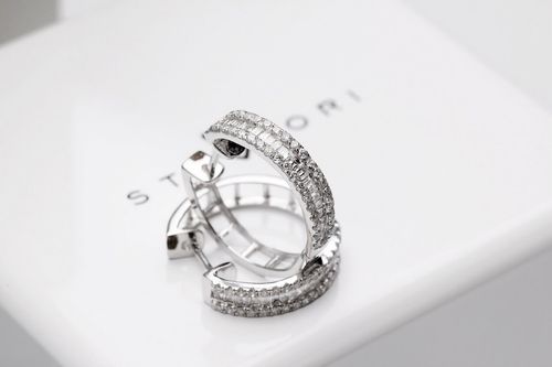 Złote kolczyki KBD4759 - Diament na Arena.pl