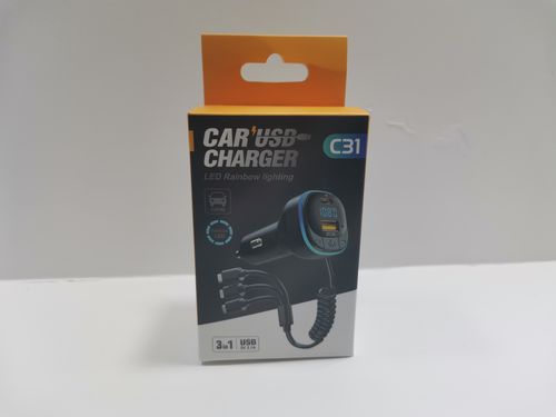 TRANSMITER FM BLUETOOTH 5.0 MP3 ŁADOWARKA SAMOCHODOWA USB-C MICRO LIGHTNING na Arena.pl