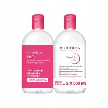 Bioderma Sensibio H2O 2x500ml płyn micelarny na Arena.pl