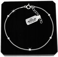 SREBRNA BRANSOLETKA DAMSKA celebrytka Z KULKAMI dla NIEJ SREBRO 925