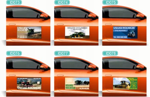 Magnes na samochód reklama magnetyczna 60x30 cm pomoc drogowa LAWETA na Arena.pl