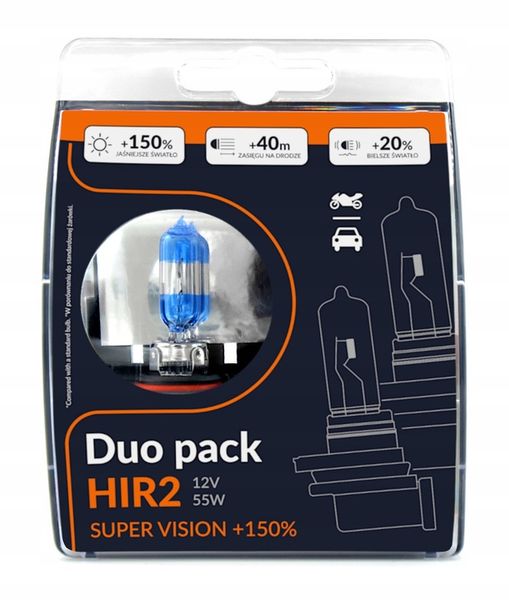 ŻARÓWKI SENSO SUPER VISION 2x HIR2 DUO +150% zdjęcie 3