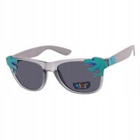 Dziecięce Okulary przeciwsłoneczne DINOZAUR szare dla dzieci + ETUI