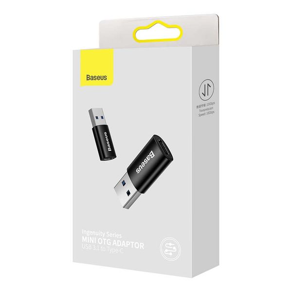 Adapter USB-A do USB-C Baseus Ingenuity OTG (czarny) zdjęcie 7